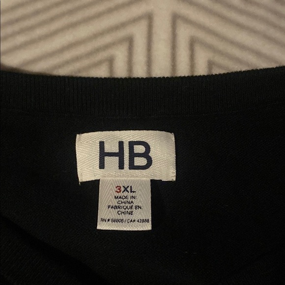 Harbor Bay Black V-Neck Sweater Vest - Picture 2 of 5